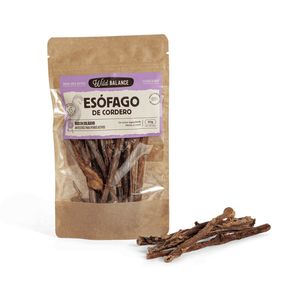 Mordedor Natural Wild Balance para Esófago de Cordeiro 50g