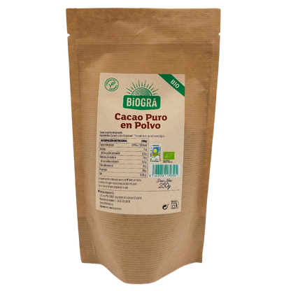 Biográ cacau em pó biológico desengordurado puro 250 g