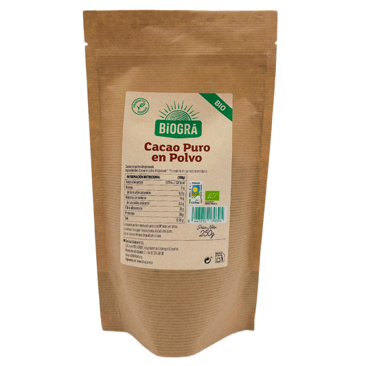 Biográ cacau em pó biológico desengordurado puro 250 g