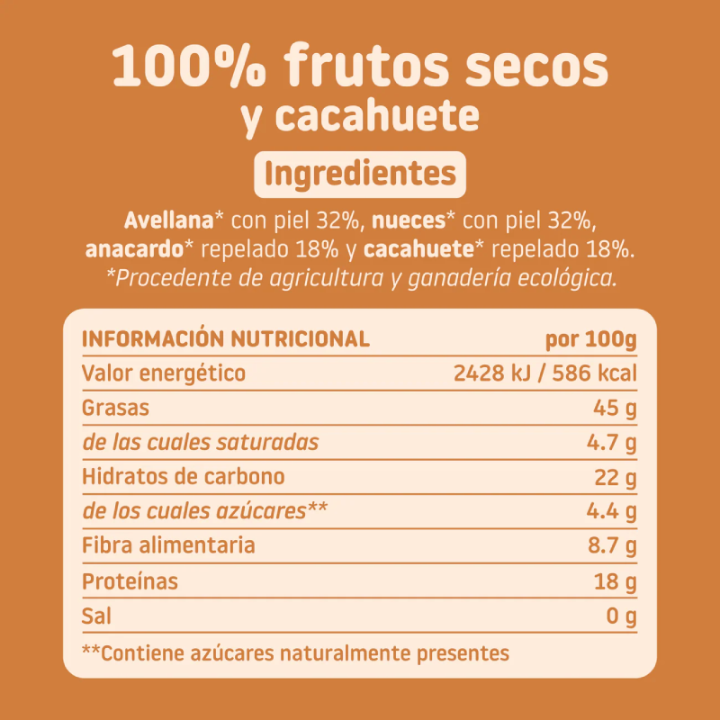 Smileat Mix de Nozes e Amendoins Biológicos 200g, Pó para Introdução Precoce