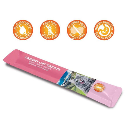 Petiscos cremosos para gatos Salmão cremoso Arquivet 5x14 g
