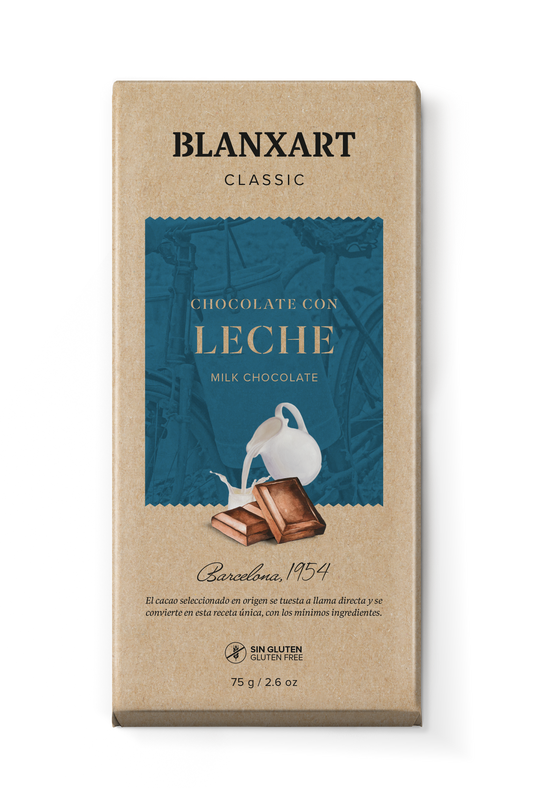 Chocolate con Leche Sin gluten Blanxart 75 g