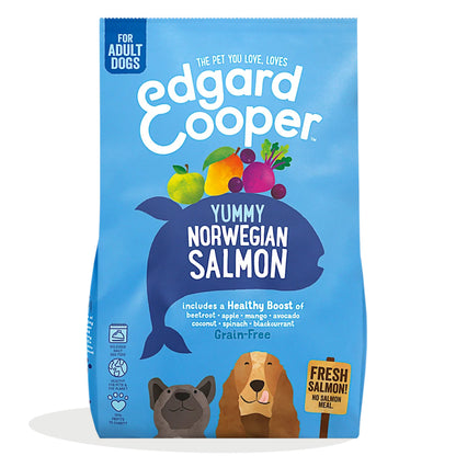 Ração para cães Edgard &amp; Cooper Norwegian Salmon 7 kg
