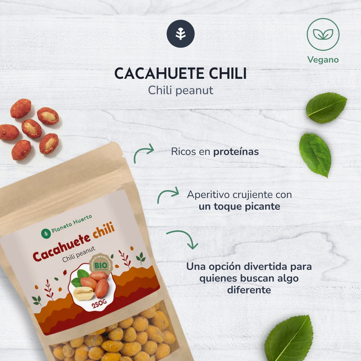 Pimento amendoim Planeta Huerto 250gr