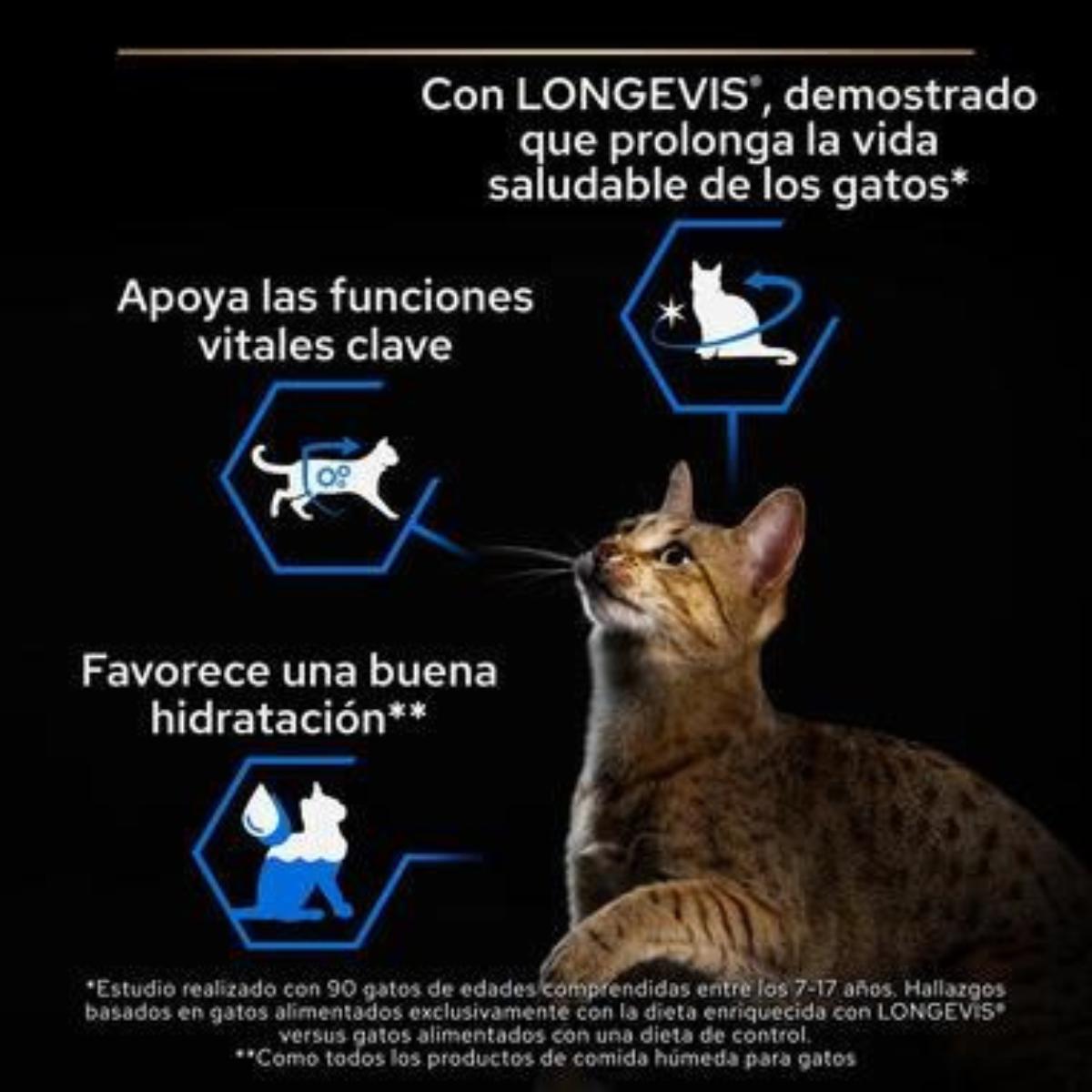 Pro Plan Cat Senior 7+ Longevis Mousse com Atum Purina 85 g