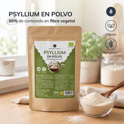 Psyllium em pó Eco Planeta Huerto 400 g